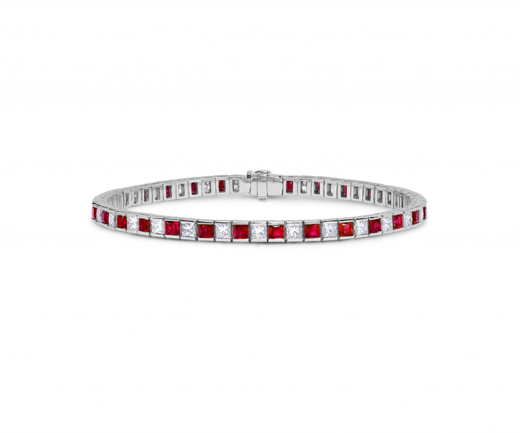 Asprey Ruby & Diamond Line Bracelet £15,000