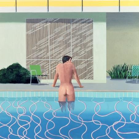 Дэвид Хокни, «Питер выбирается из бассейна Ника» (1966). Художественная галерея Уолкера, Ливерпуль