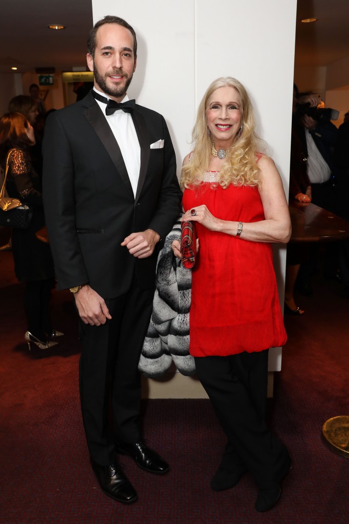 LONDON, ENGLAND - FEBRUARY 25: Olivier De Crussol D'Uzes and Lady Colin Campbell attends the Russian Ballet Icons Gala 2018 at London Coliseum on February 25, 2018 in London, England. (Photo by David M. Benett/Dave Benett/Getty Images for Ensemble Productions)