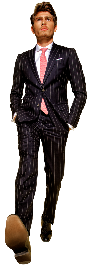 A dark blue suit