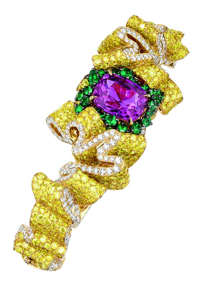 SOIE DIOR - PLI PLAT SAPHIR ROSE - BRACELET - JCAD93031