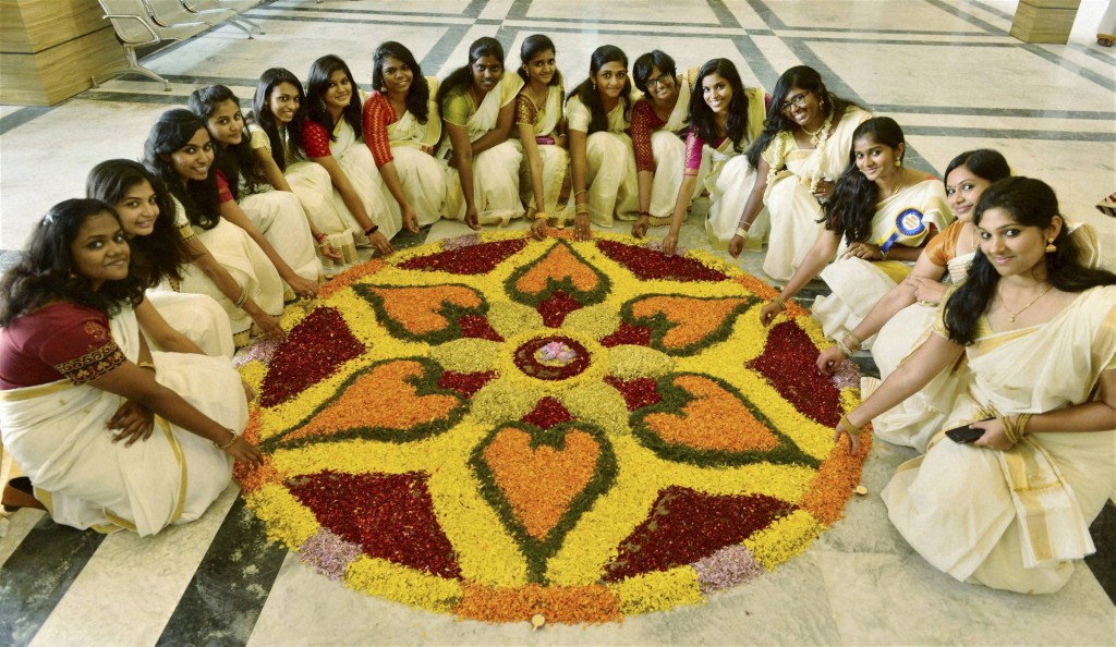 College students celebrate Onam festival