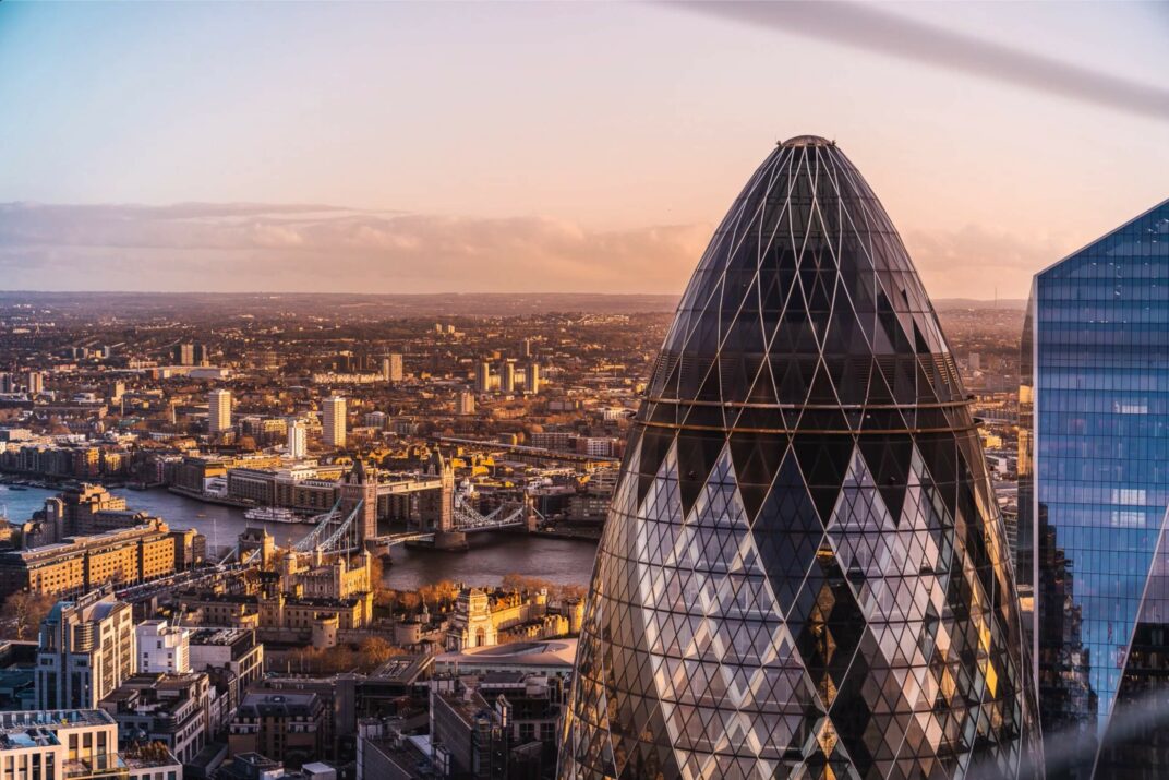 рестораны с видами на Лондон - The Gherkin